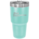 Personalized teal 30 oz vacuum insulated tumbler with 'The Real Housewives' design