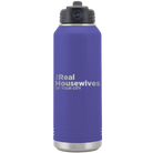 Personalized purple 32 oz vacuum insulated water bottle with 'The Real Housewives' design