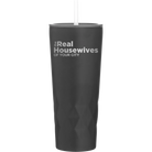 Personalized black 20 oz vacuum insulated tumbler with 'The Real Housewives' design