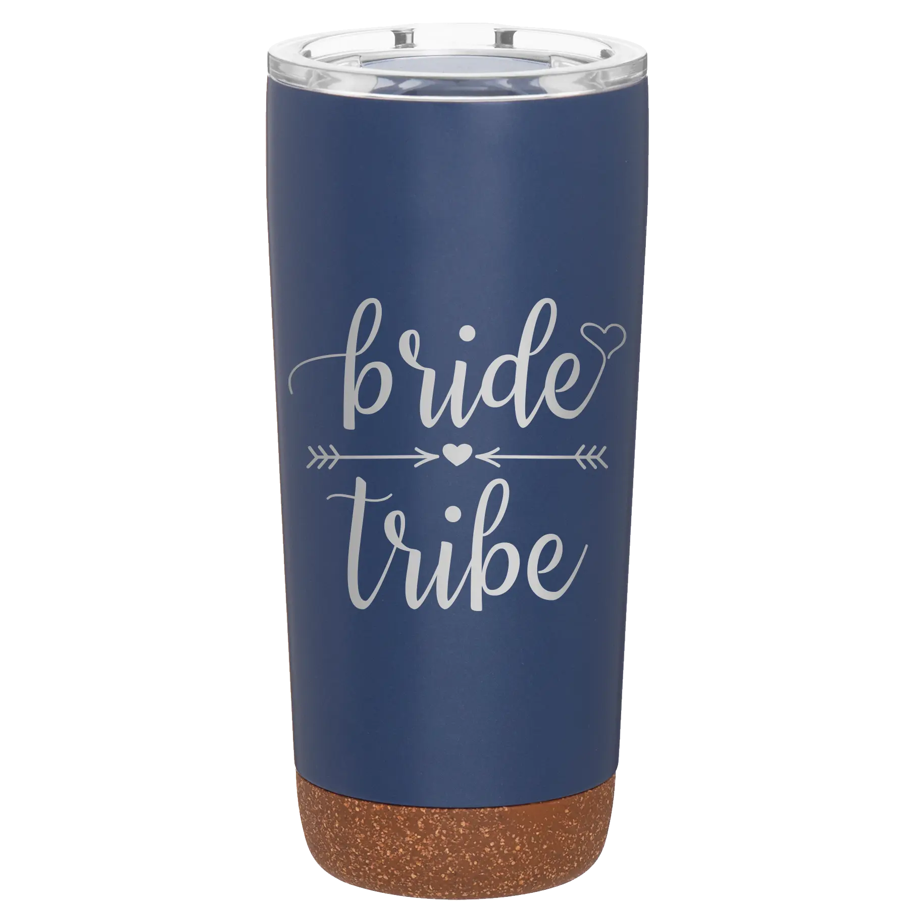 Laser etched constellation 20 oz vacuum insulated tumbler with 'Bride Tribe' design