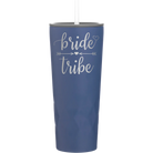 Laser etched constellation 20 oz vacuum insulated tumbler with 'Bride Tribe' design