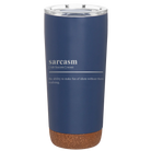 Laser etched constellation 20 oz vacuum insulated tumbler with 'Sarcasm' design