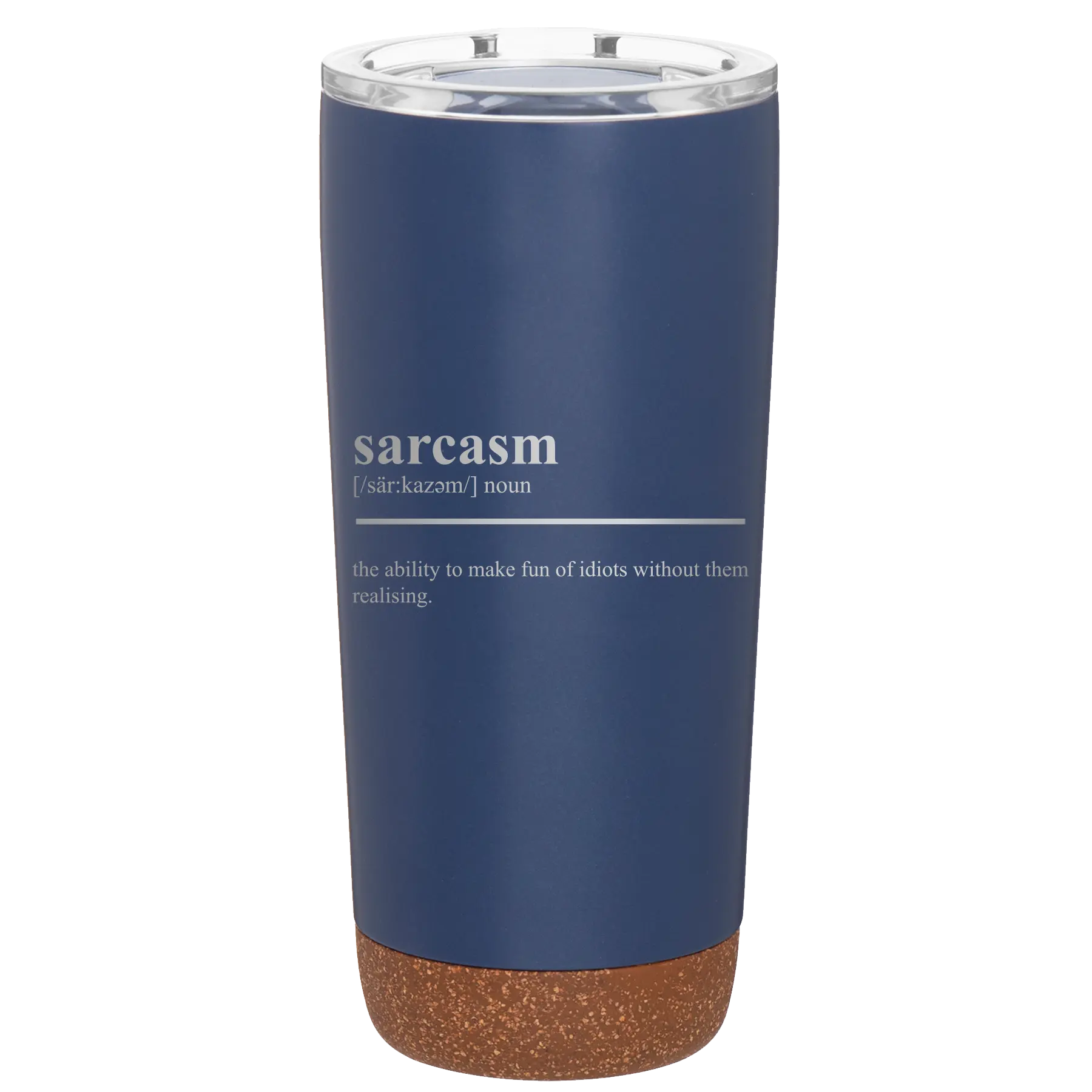 Laser etched constellation 20 oz vacuum insulated tumbler with 'Sarcasm' design
