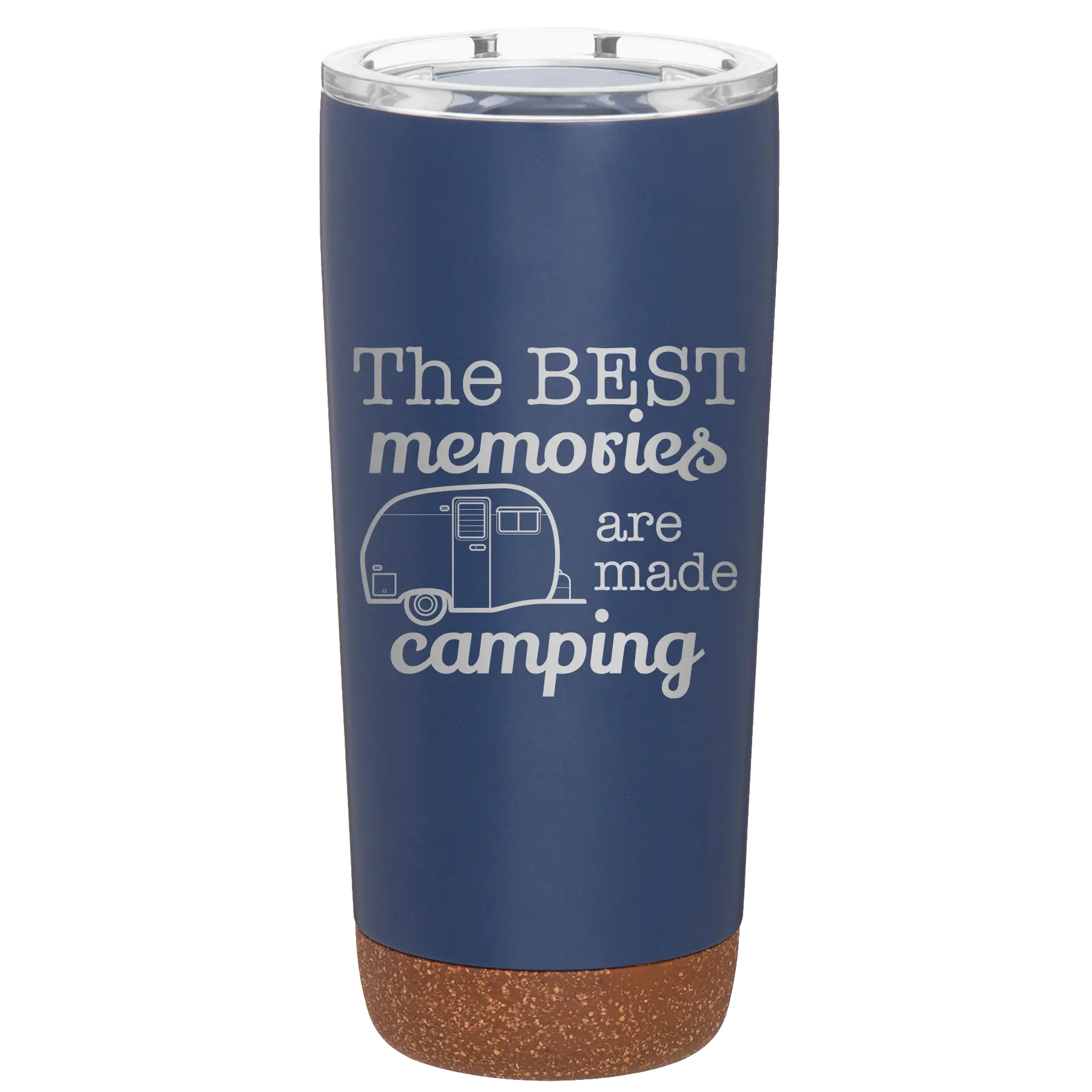 Laser etched constellation 20 oz vacuum insulated tumbler with 'Camping' design