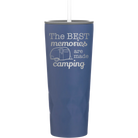 Laser etched constellation 20 oz vacuum insulated tumbler with 'Camping' design