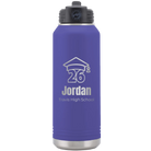 Personalized purple 32 oz vacuum insulated water bottle with 'Year 2026' design