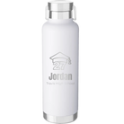 Laser etched white 24 oz vacuum insulated water bottle with 'Year 2027' design