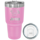 Laser etched light purple 30 oz vacuum insulated tumbler with 'Year 2027' design