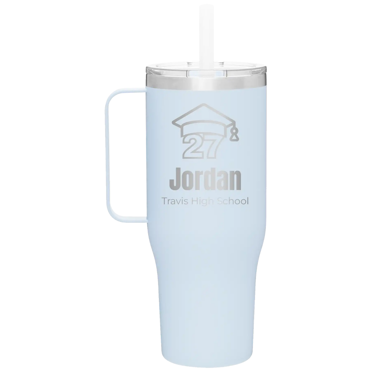 Personalized landfall 40 oz vacuum insulated tumbler mug with 'Year 2027' design