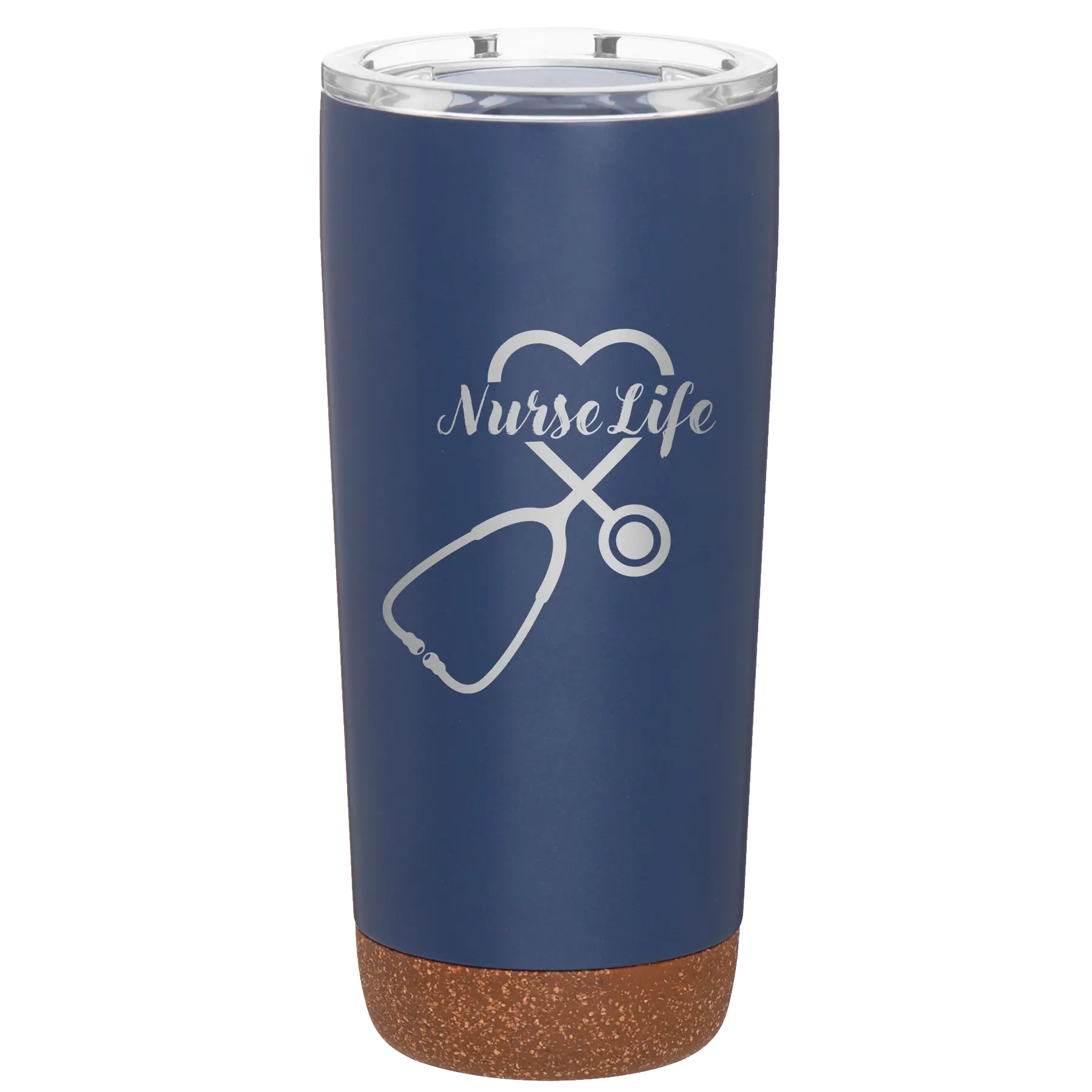 Laser etched constellation 20 oz vacuum insulated tumbler with 'Nurse Life' design