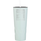 Laser etched meadow 20 oz vacuum insulated tumbler with 'Grandma Nutrition' design