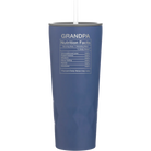 Laser etched constellation 20 oz vacuum insulated tumbler with 'Grandpa Nutrition' design