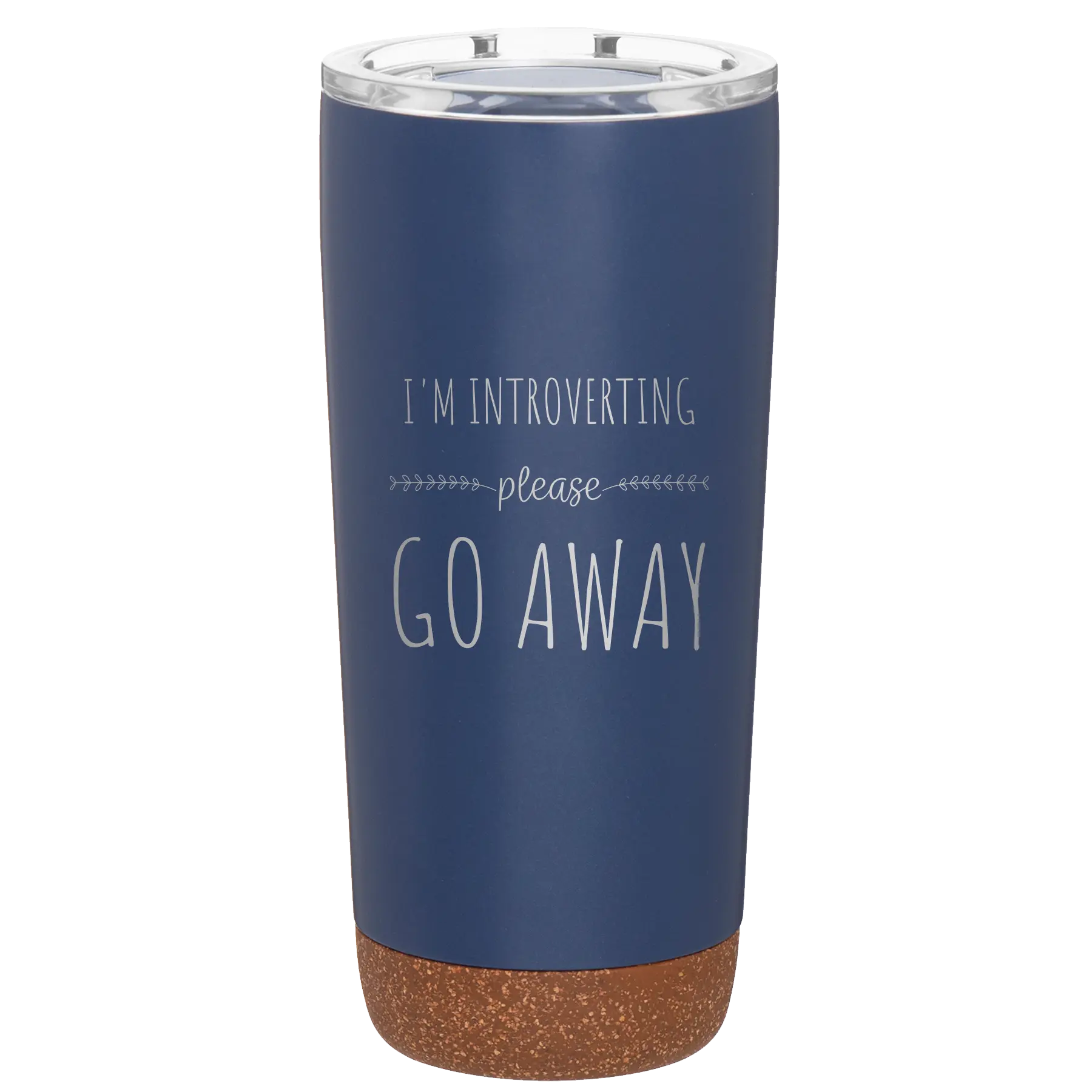 Laser etched constellation 20 oz vacuum insulated tumbler with 'Introverting' design