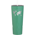 Laser etched forage 20 oz vacuum insulated tumbler with 'Let the next adventure begin' design