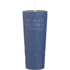 Laser etched constellation 20 oz vacuum insulated tumbler with 'Coffee Dont Talk' design