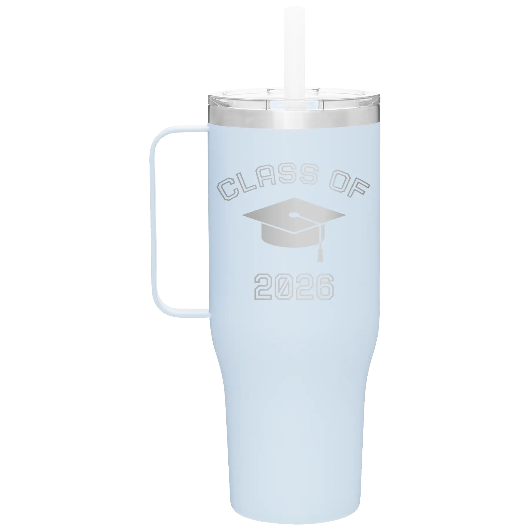 Personalized landfall 40 oz vacuum insulated tumbler mug with 'Class of with Cap' design
