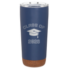 Personalized constellation 20 oz vacuum insulated tumbler with 'Class of with Cap' design