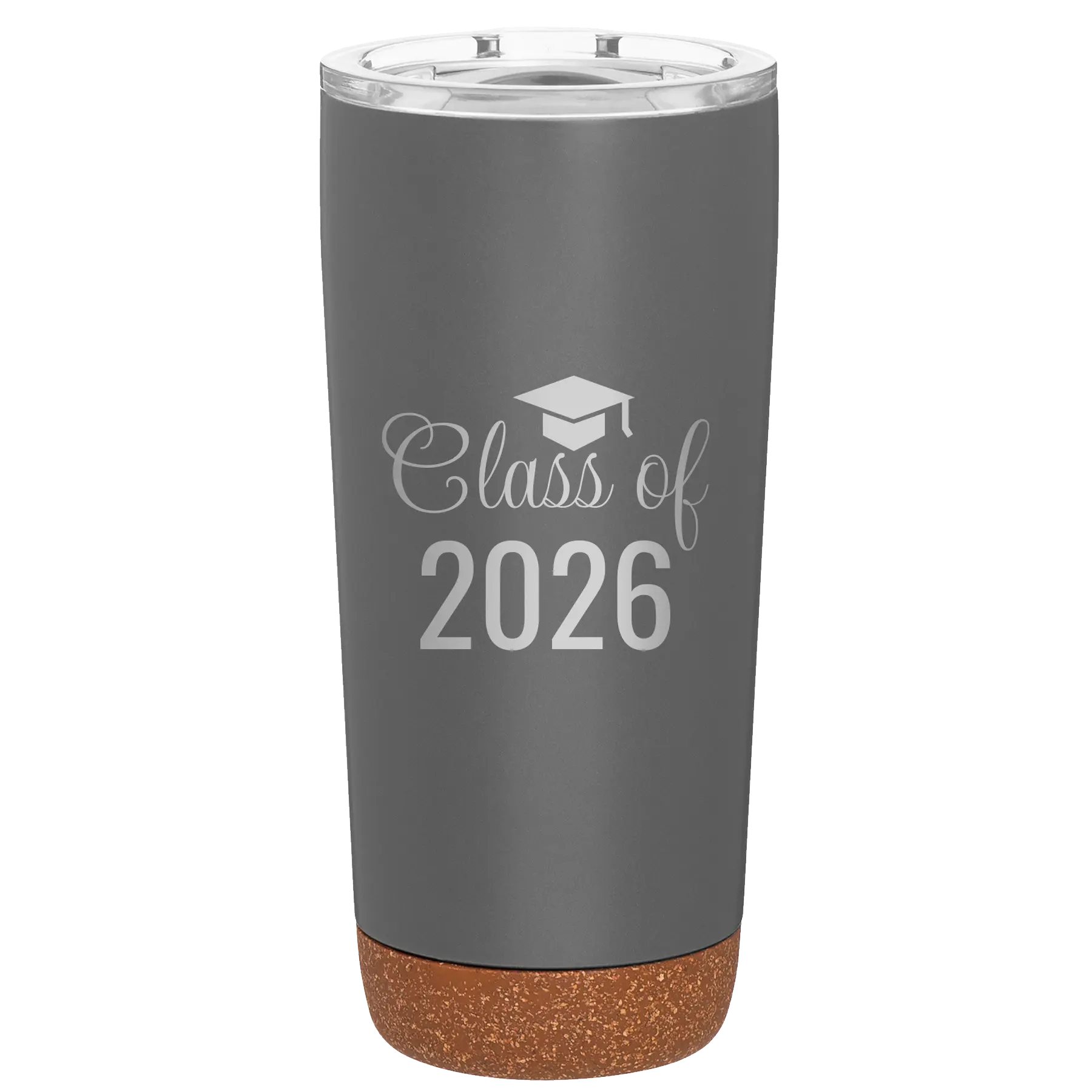 Personalized storm gray 20 oz vacuum insulated tumbler with 'Class of' design