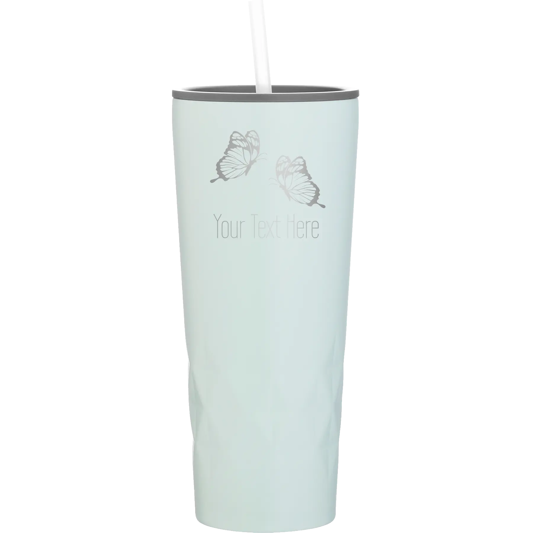 Personalized meadow 20 oz vacuum insulated tumbler with 'Butterflies' design