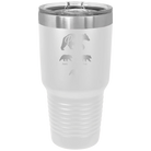 Personalized white 30 oz vacuum insulated tumbler with 'Papa Bear 3 baby bears' design