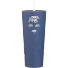 Personalized constellation 20 oz vacuum insulated tumbler with 'Papa Bear 3 baby bears' design