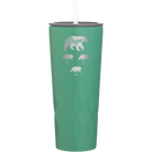 Personalized forage 20 oz vacuum insulated tumbler with 'Papa Bear 3 baby bears' design