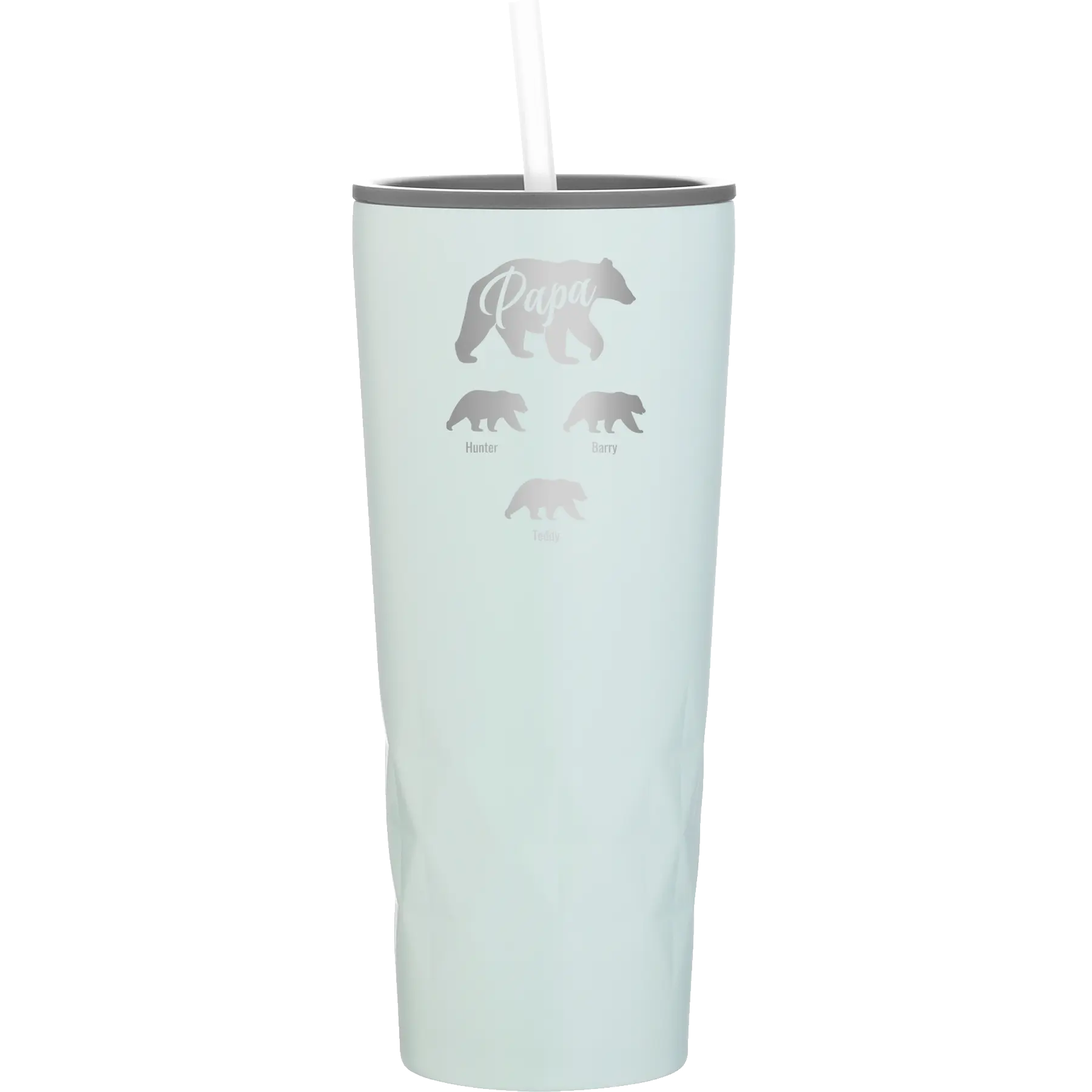 Personalized meadow 20 oz vacuum insulated tumbler with 'Papa Bear 3 baby bears' design