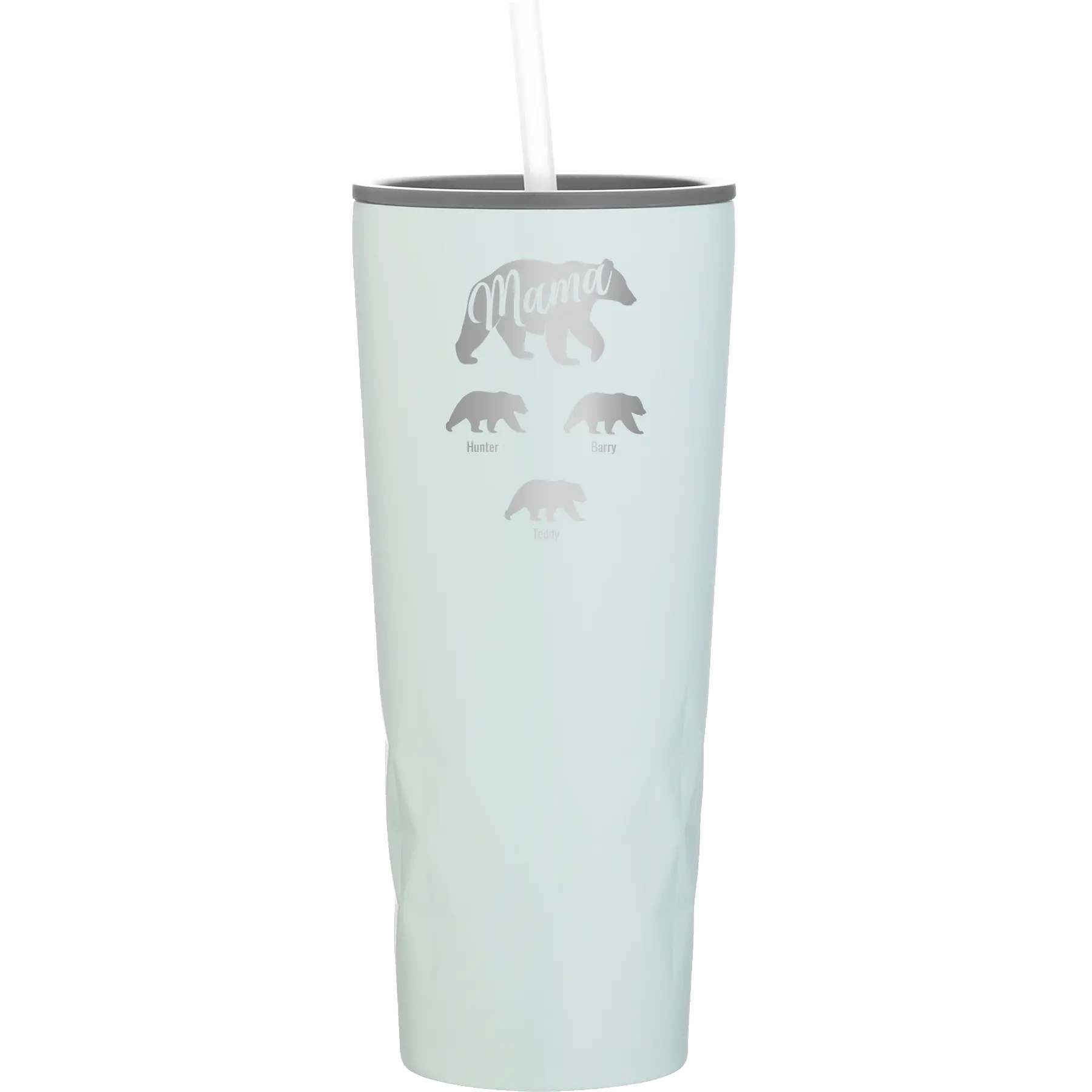 Personalized meadow 20 oz vacuum insulated tumbler with 'Mama Bear 3 baby bears' design