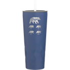 Personalized constellation 20 oz vacuum insulated tumbler with 'Papa Bear 4 baby bears' design