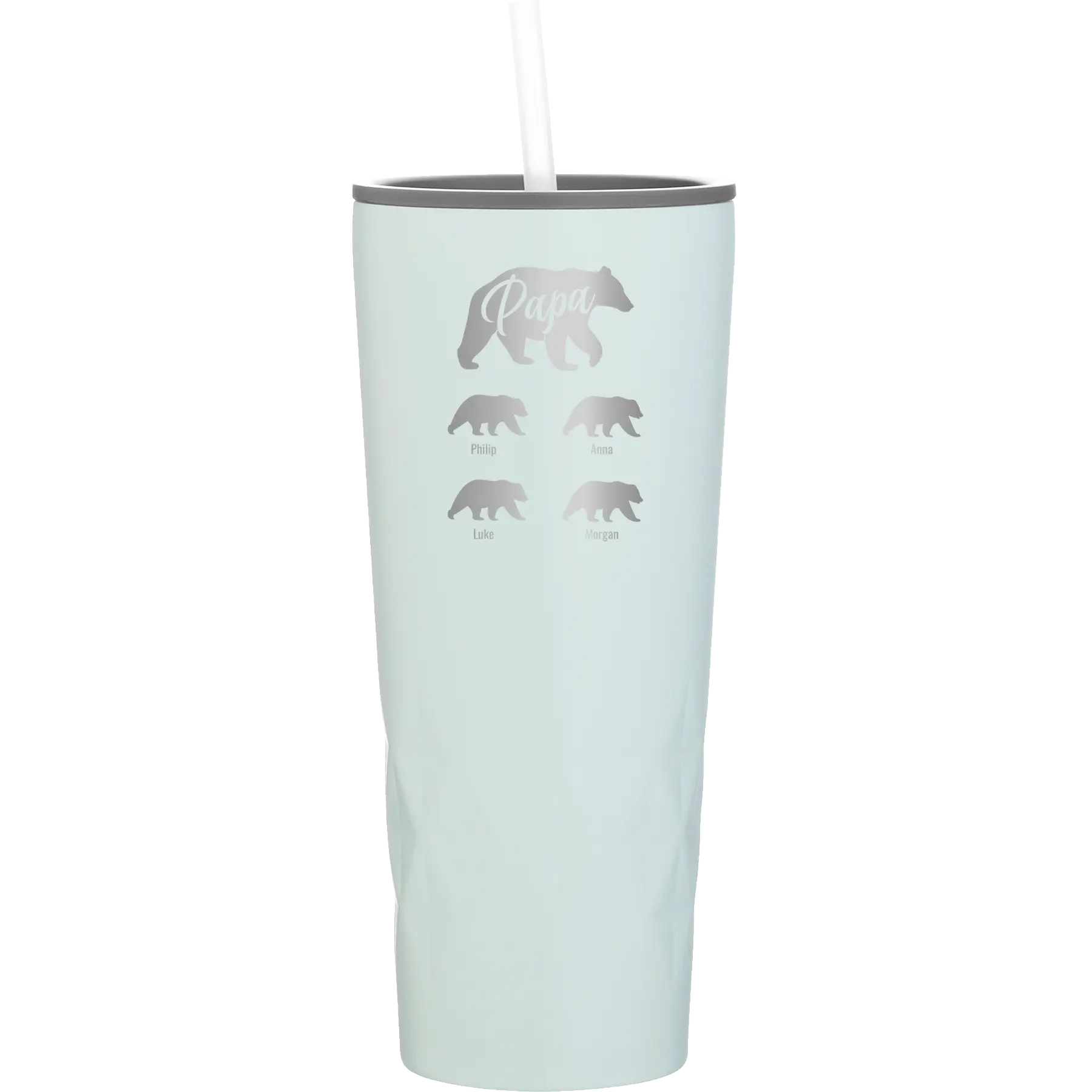 Personalized meadow 20 oz vacuum insulated tumbler with 'Papa Bear 4 baby bears' design