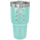 Personalized teal 30 oz vacuum insulated tumbler with 'Mama Bear 4 baby bears' design