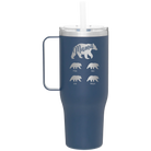 Personalized constellation 40 oz vacuum insulated tumbler mug with 'Mama Bear 4 baby bears' design
