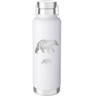 Personalized white 24 oz vacuum insulated water bottle with 'Mama Bear 1 Baby Bear' design