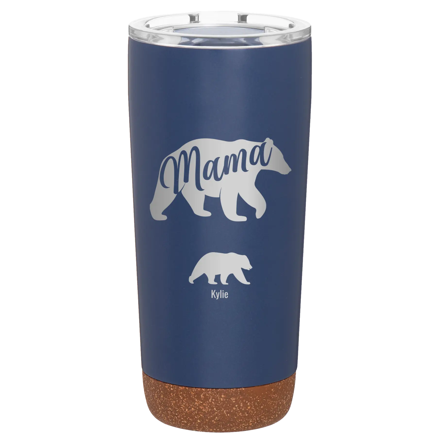 Personalized constellation 20 oz vacuum insulated tumbler with 'Mama Bear 1 Baby Bear' design