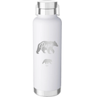 Personalized white 24 oz vacuum insulated water bottle with 'Papa Bear 1 Baby Bear' design