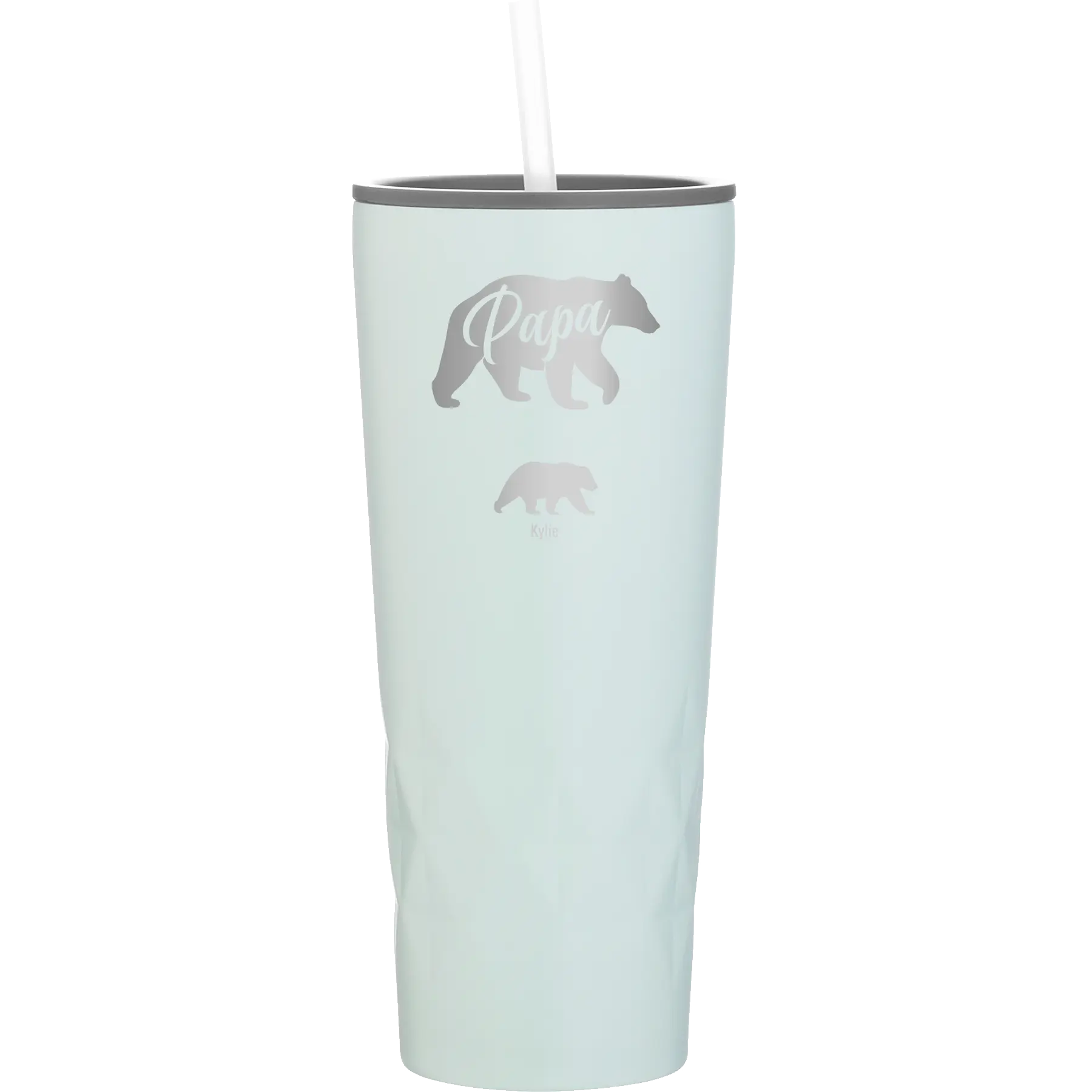 Personalized meadow 20 oz vacuum insulated tumbler with 'Papa Bear 1 Baby Bear' design