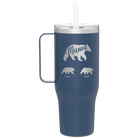 Personalized constellation 40 oz vacuum insulated tumbler mug with 'Mama Bear 2 Baby Bears' design