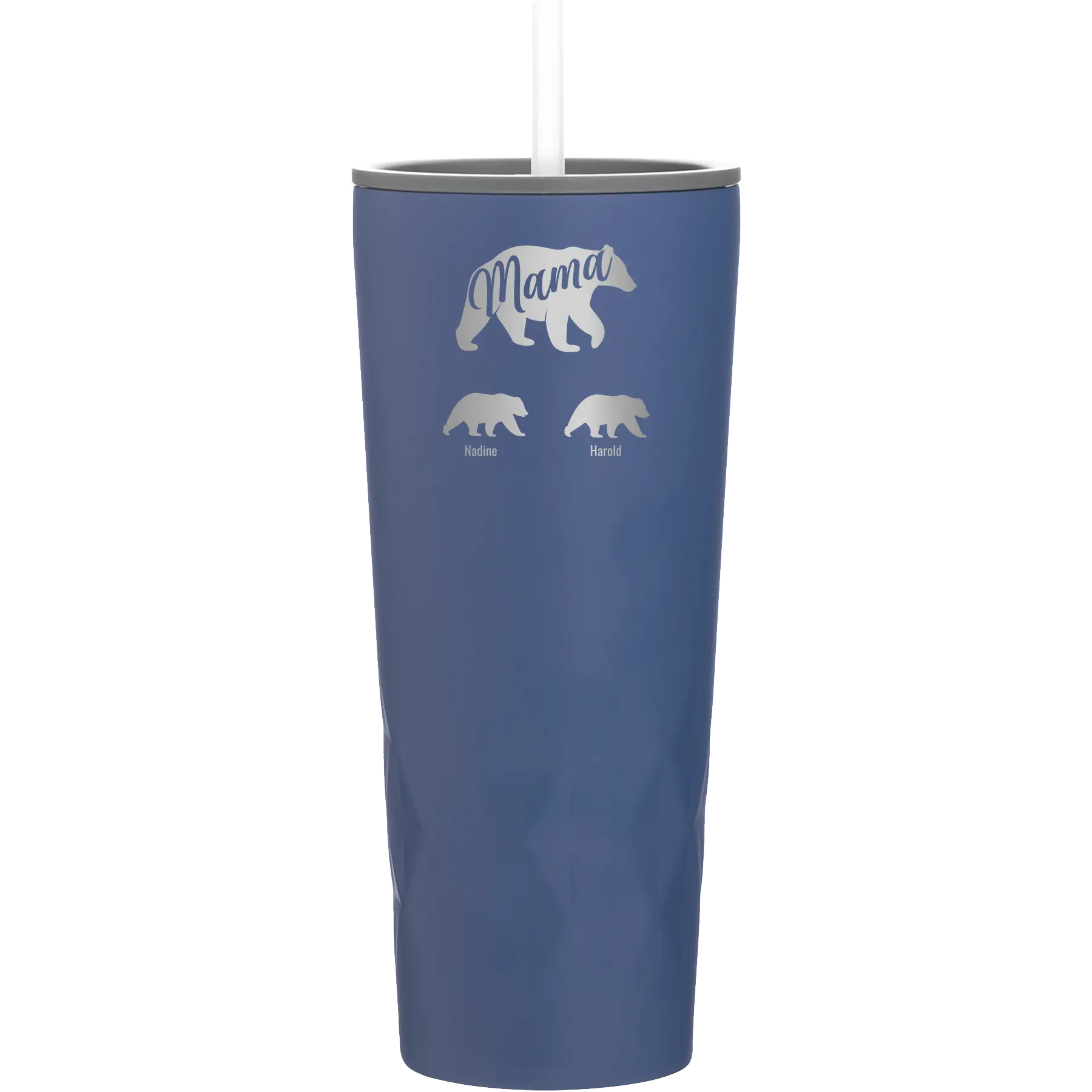Personalized constellation 20 oz vacuum insulated tumbler with 'Mama Bear 2 Baby Bears' design