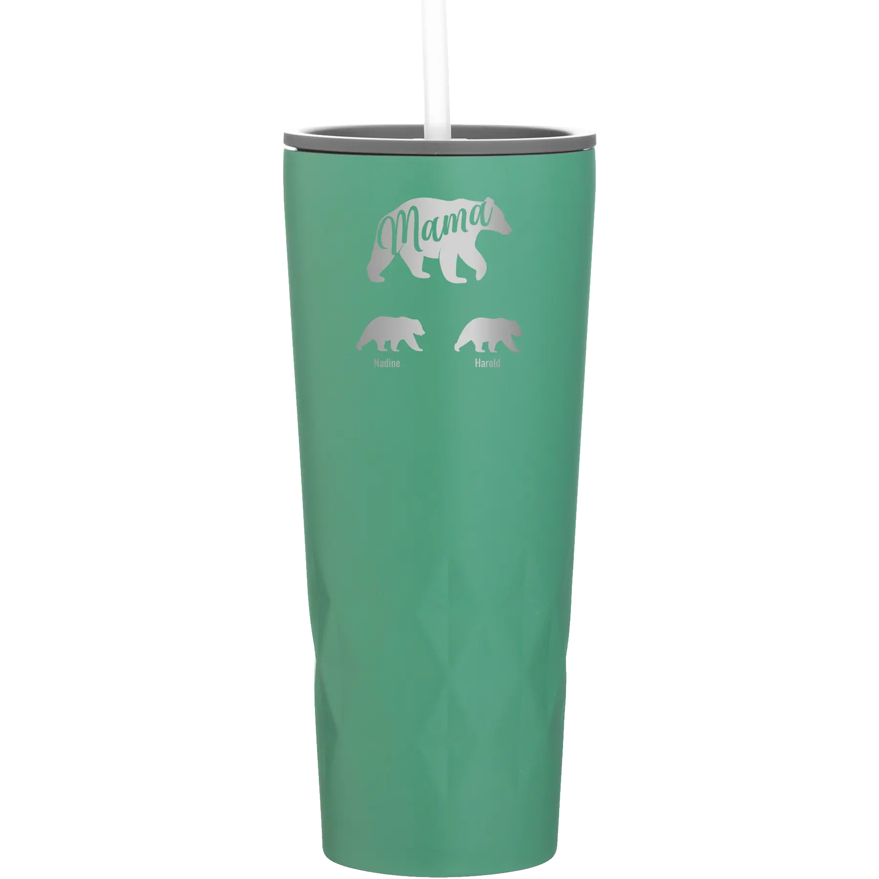 Personalized forage 20 oz vacuum insulated tumbler with 'Mama Bear 2 Baby Bears' design