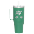 Personalized forage 40 oz vacuum insulated tumbler mug with 'Papa Bear 2 Baby Bears' design