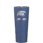 Personalized constellation 20 oz vacuum insulated tumbler with 'Papa Bear 2 Baby Bears' design