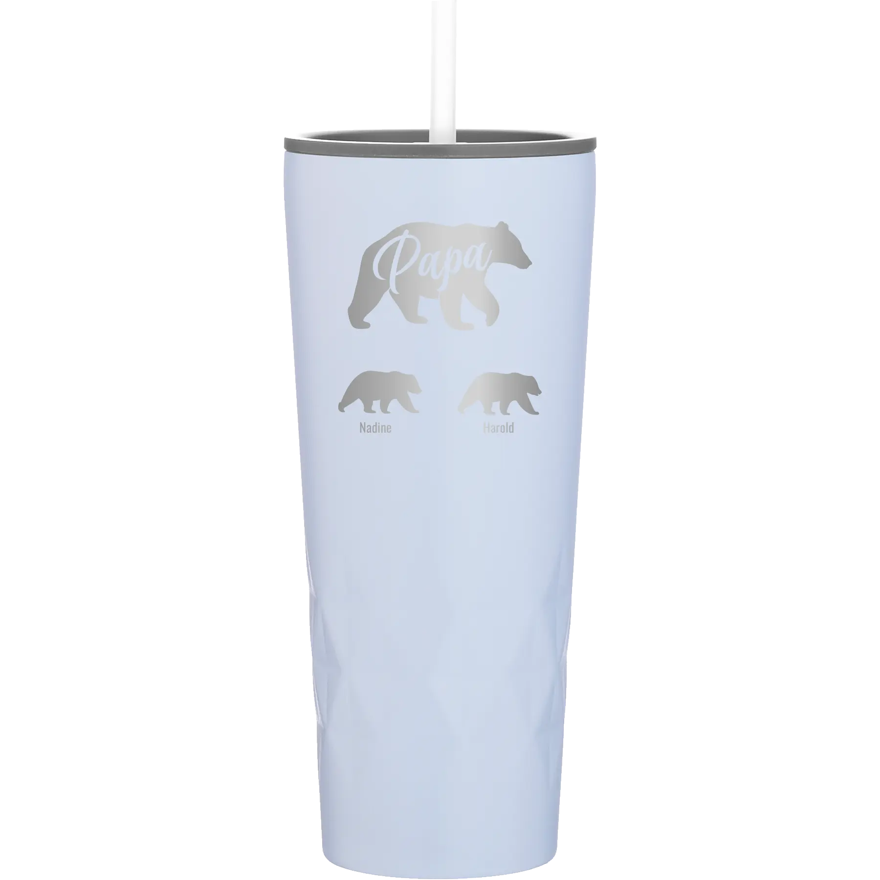 Personalized landfall 20 oz vacuum insulated tumbler with 'Papa Bear 2 Baby Bears' design