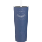 Personalized constellation 20 oz vacuum insulated tumbler with 'Retired Floral' design