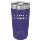 Personalized purple 20 oz vacuum insulated tumbler with 'Mom' design
