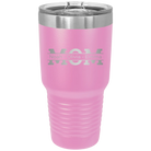 Personalized light purple 30 oz vacuum insulated tumbler with 'Mom' design