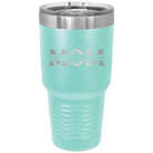 Personalized teal 30 oz vacuum insulated tumbler with 'Mom' design