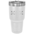 Personalized white 30 oz vacuum insulated tumbler with 'Mom' design