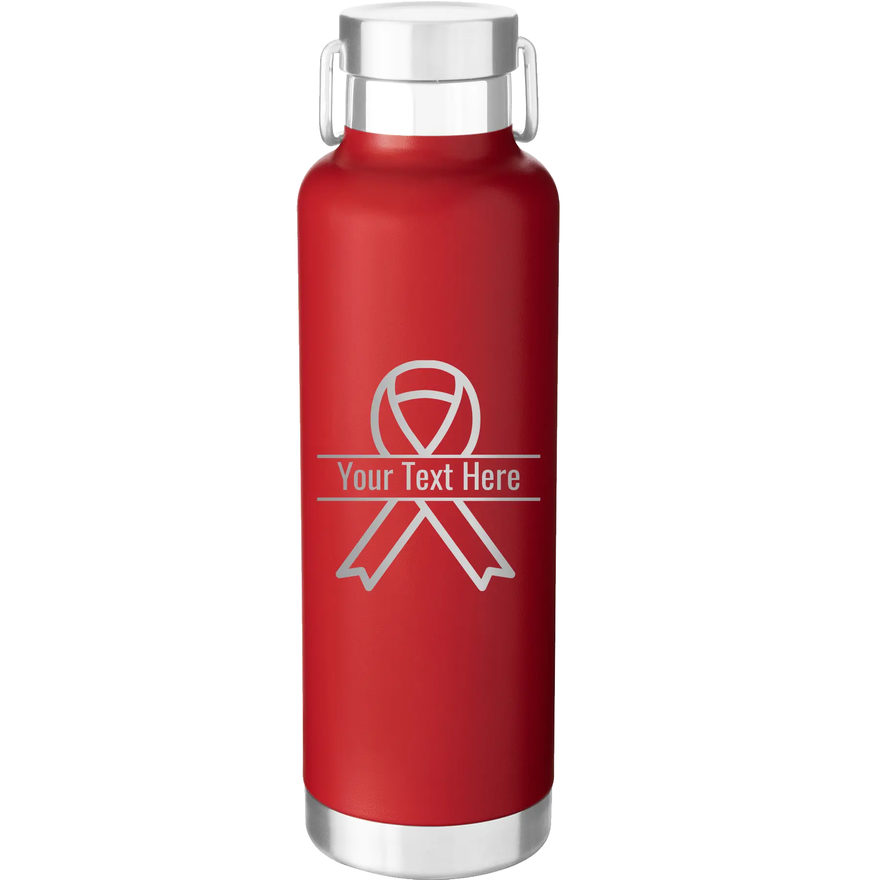 Personalized Ribbon 24 oz Water Bottle