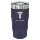 Personalized navy 20 oz vacuum insulated tumbler with 'Medical' design