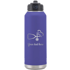 Personalized purple 32 oz vacuum insulated water bottle with 'Nurse' design
